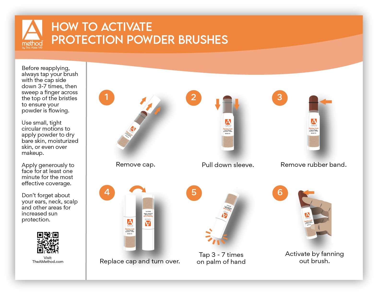 A Method The A Method Protection Powder 100% Mineral-Based foundation + sunscreen (SPF40, Clear)