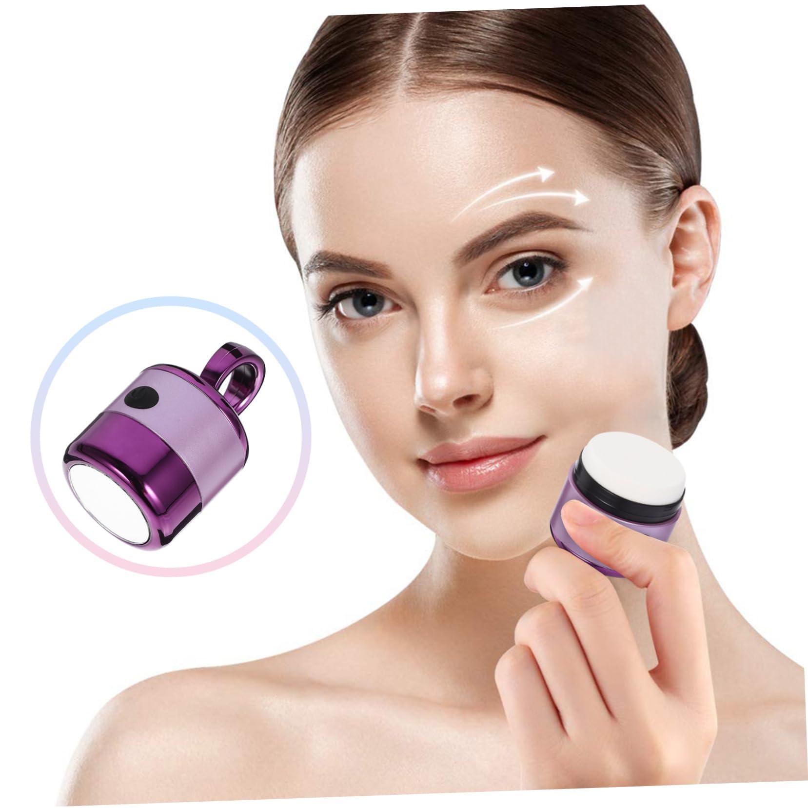Ipetboom Ipetboom 2pcs Electric Makeup Powder Puff Blender Facial Puff for Even Foundation Purple Battery Operated Easy to Clean