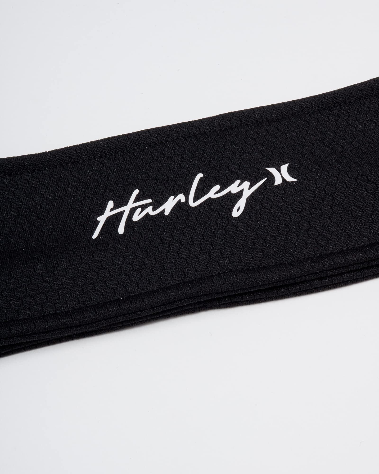 Hurley Hurley Women\'s Headband - Holly Sweat Resistant Quick Drying Performance Sweatband, Size One Size, Black