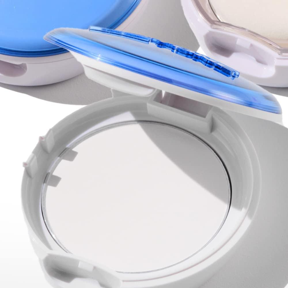 ABOUT TONE [ABOUT TONE] Blur Powder Pact (1.5 COOL FAIR) + Air Fit Powder Pact BUNDLE SET/Pressed Powder Pact with Mirror and Puff, Face Makeup Setting Powder, Finishing Powder with Sebum Control, Vegan