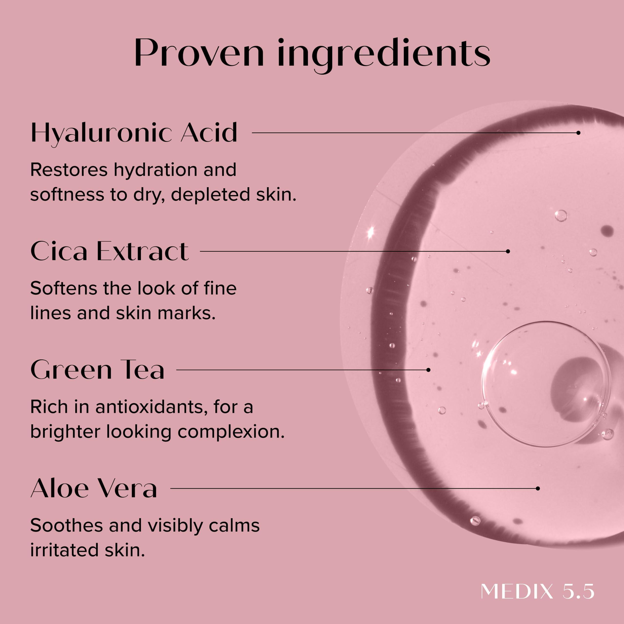 Medix 5.5 Medix 5.5 Anti Aging Body & Face Serum 3PC Bundle, 10% AHA Exfoliating Serum + 3% Hyaluronic Acid Hydrating Serum + 20% Vitamin F Oil Body Booster & Facial Serum For Daily Skin Care Routine