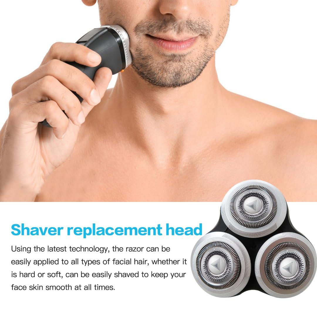 INGQI Replacement Shaver Head for Philips Norelco RQ11 RQ12 3D 1250X 1255X 1260X 1280X 1290X 8000X RQ10 Sensotouch 3D Arcitec Razor Shaving Unit Triple