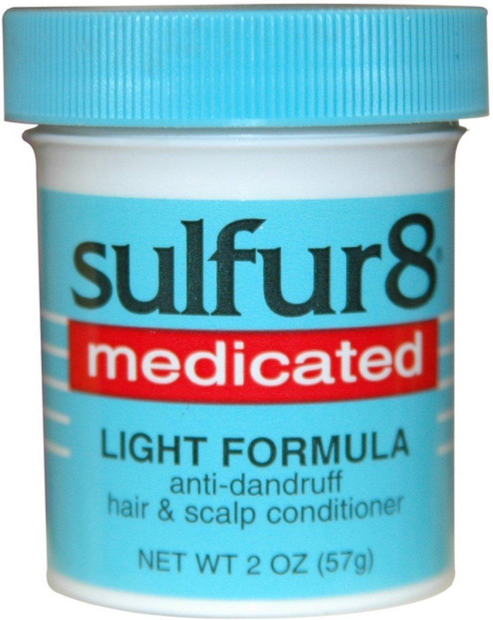 Sulfur 8 Sulfur8 Medicated Light Formula Anti-Dandruff Hair & Scalp Conditioner, 2 oz (Pack of 2)