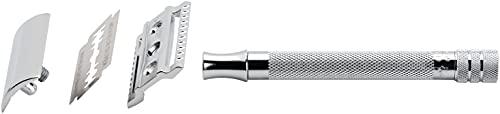 Merkur Merkur Long Handled Safety Razor, 1 Count, Silver