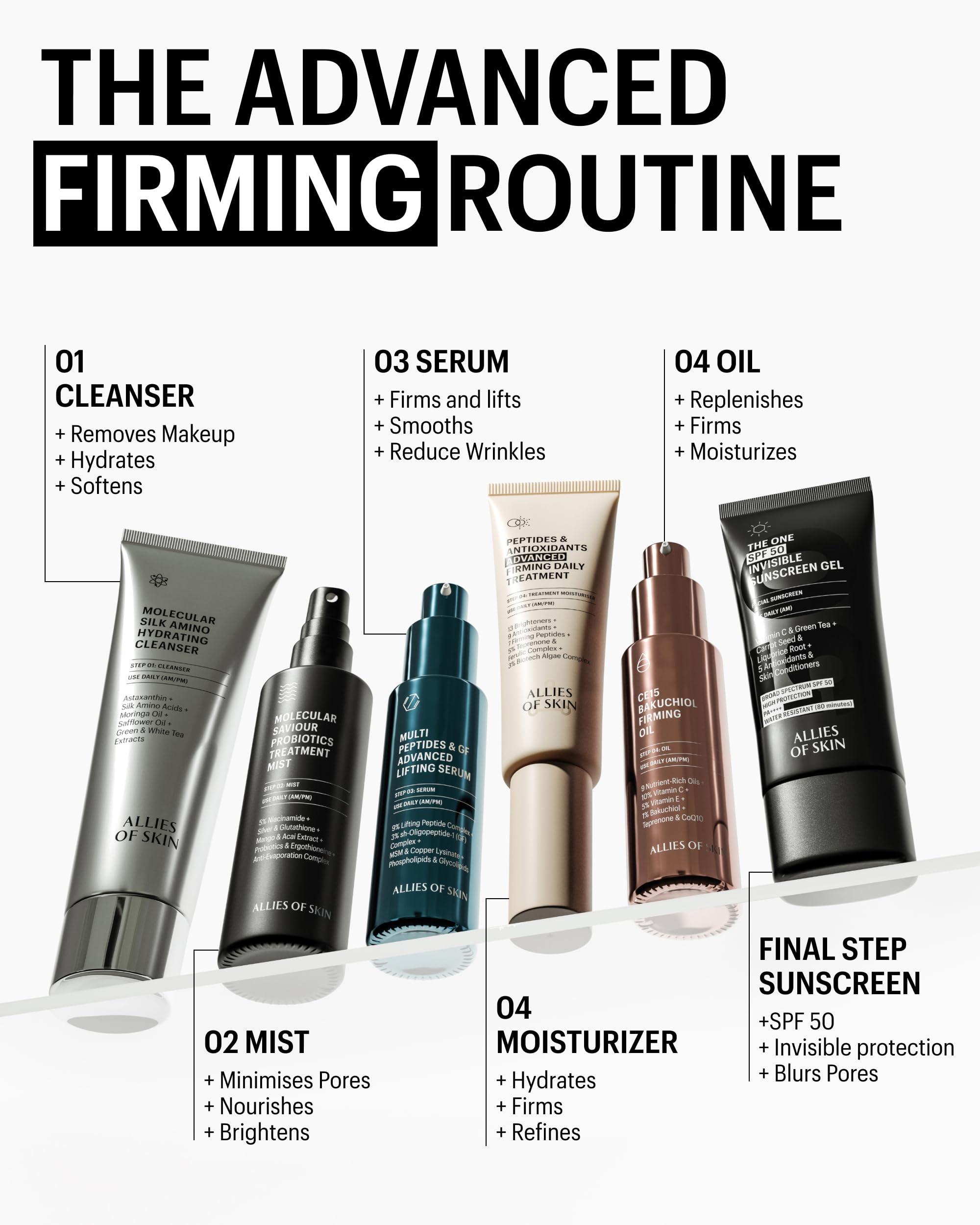 Allies of Skin Allies of Skin Probiotic Face Mist | Toner Facial Mist to Minimize Pores | Probiotic Skincare for Moisture Retention | 5% Niacinamide for Glowy Skin | Travel Friendly (1.7 Fl Oz)