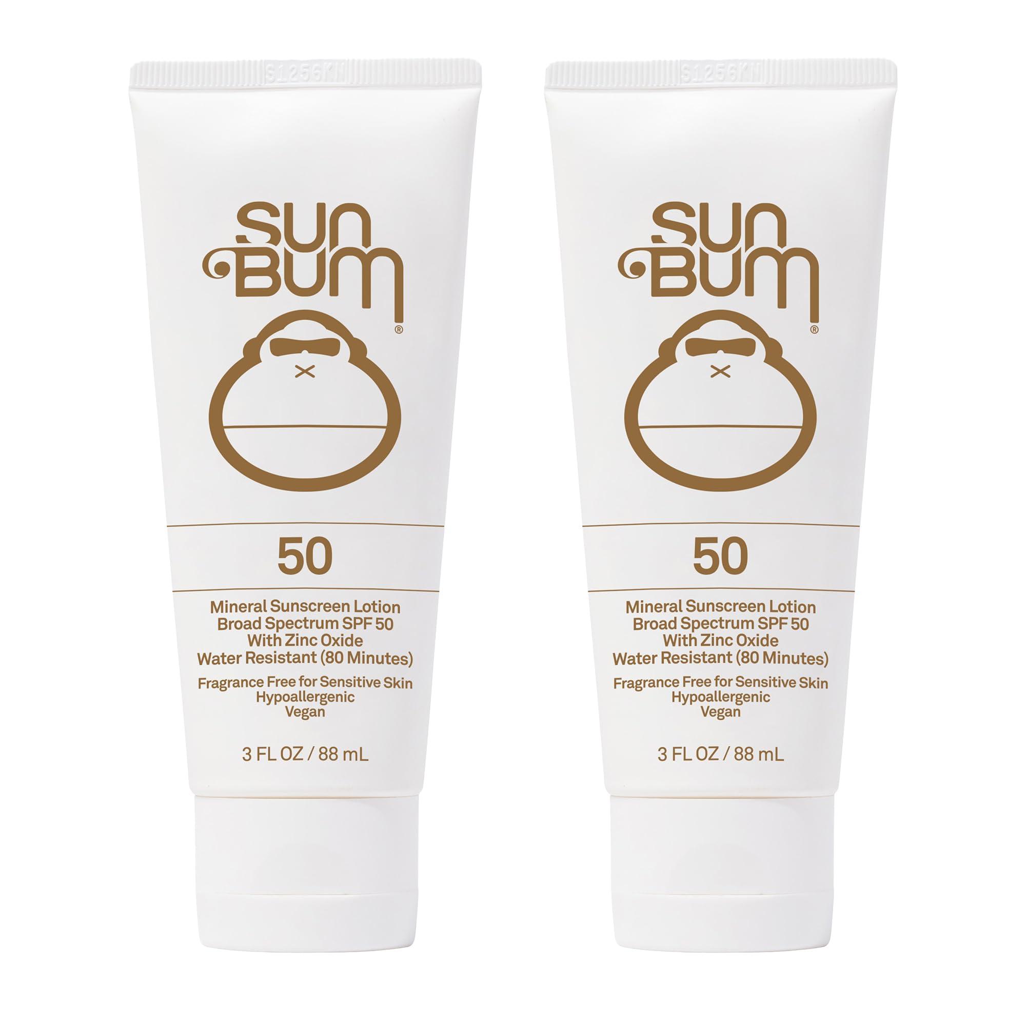 Sun Bum Sun Bum Sun Bum Mineral Spf 50 Sunscreen Lotion Vegan and Reef Friendly (octinoxate & Oxybenzone Free) Broad Spectrum Natural Sunscreen With Uva/uvb Protection 2 Pack