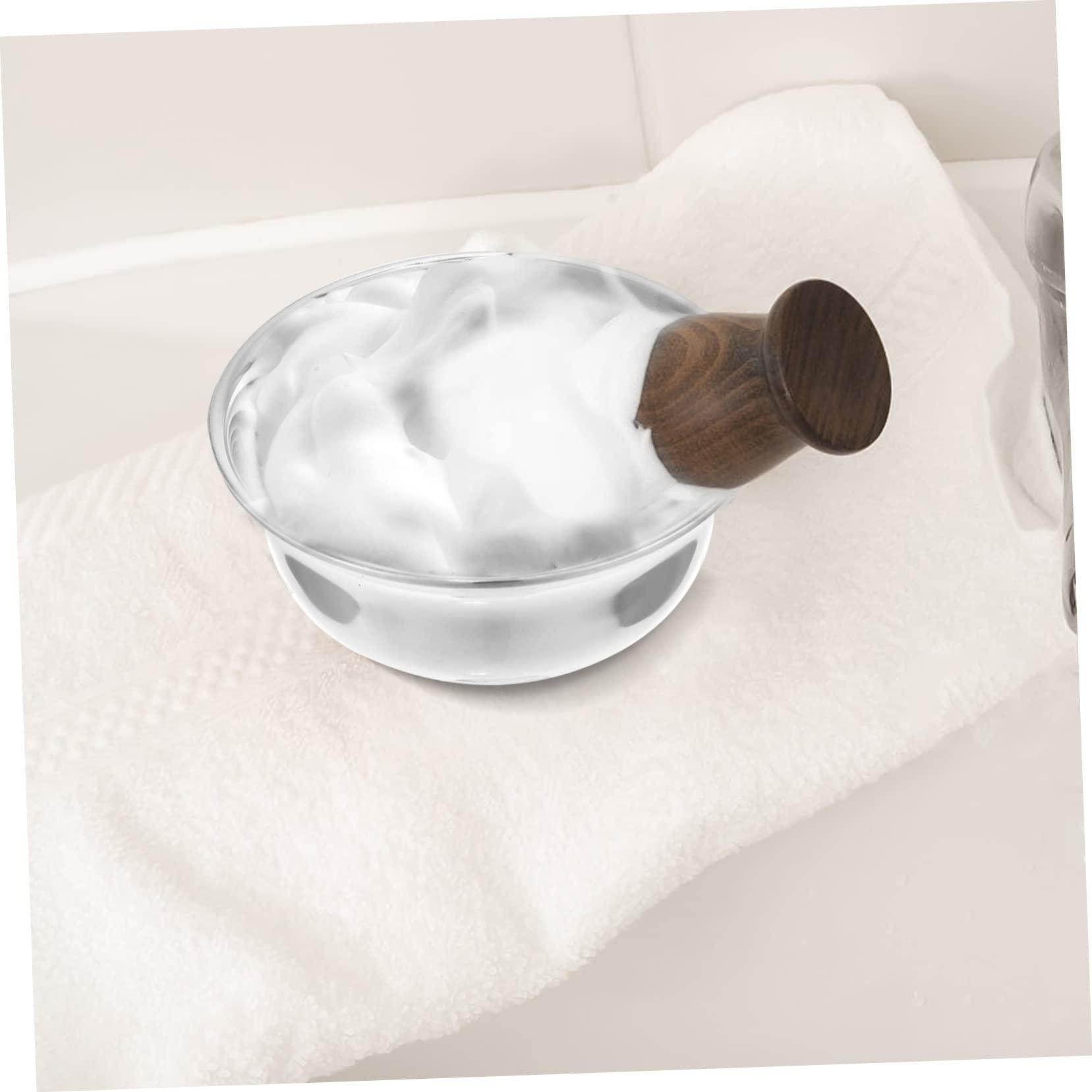 Ipetboom Ipetboom Whipping Bowl Foaming Soap Shaving Soap Travel Shaving Cream Face Lotion Shave Cream Soap for Men Foam Soap Grooming Shaving Bowl Beard Shaving Mug Silver Stainless Steel