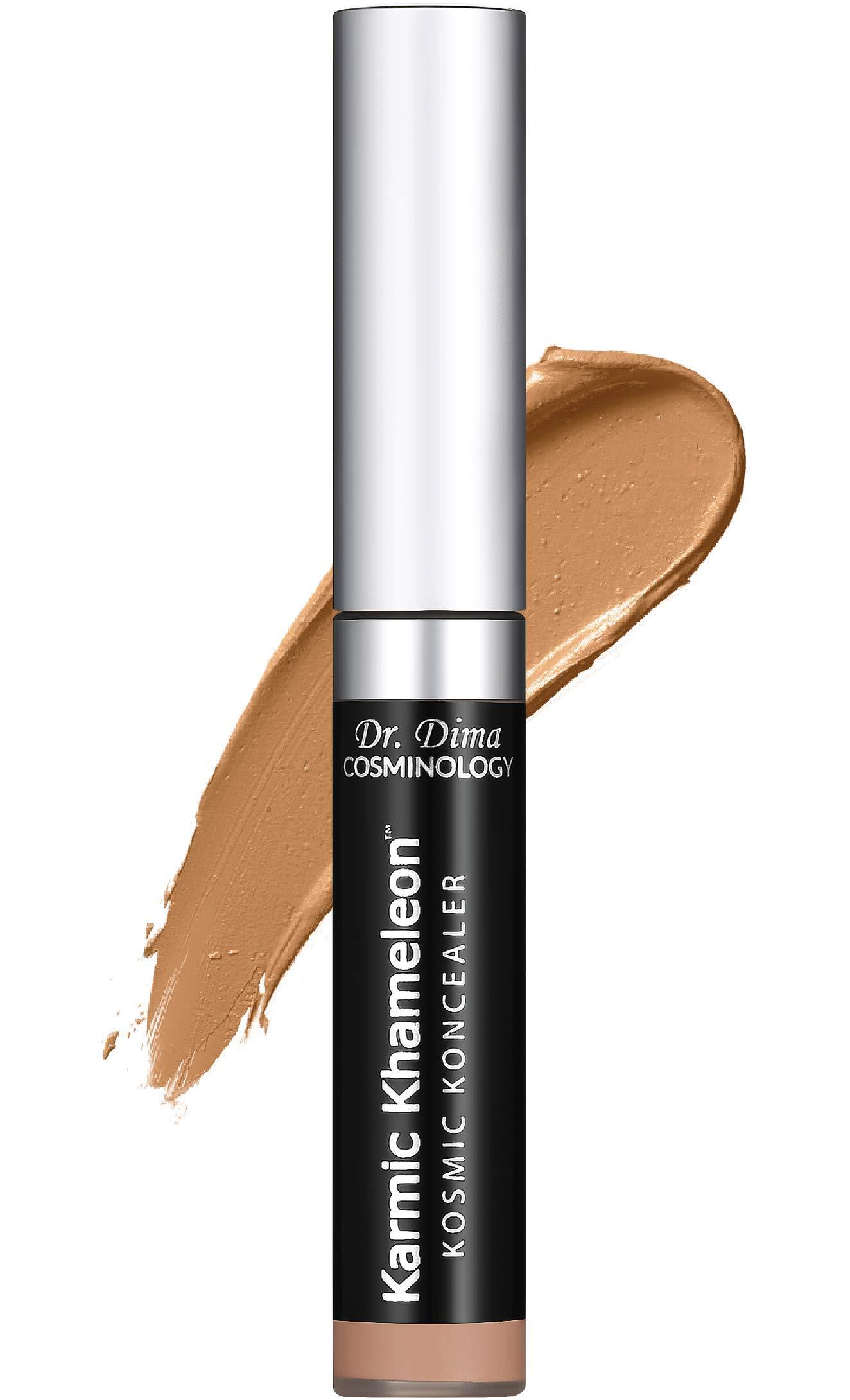 COSMINOLOGY FIX YOUR KARMA! KOSMIC KONCEALER - SMOOTH MATTE UNBEATABLE CONCEALER COVERAGE AND CORRECTION OF DARK CIRCLES, REDNESS, BLEMISHES, FINE LINES AND PORES. LONG WEARING AND CREASE PROOF