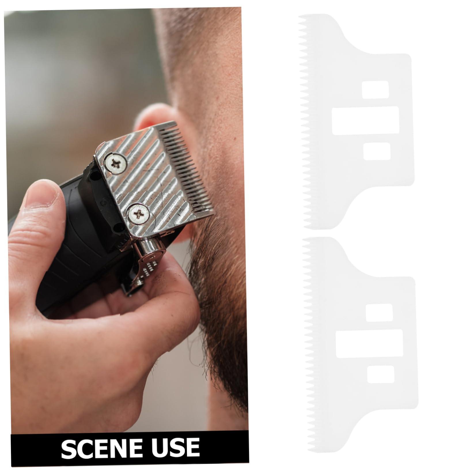 FOMIYES FOMIYES 2pcs Hair Clipper Replacement Parts White Ceramic Blades Clipper Replacement Blades Ceramics Clipper Blades