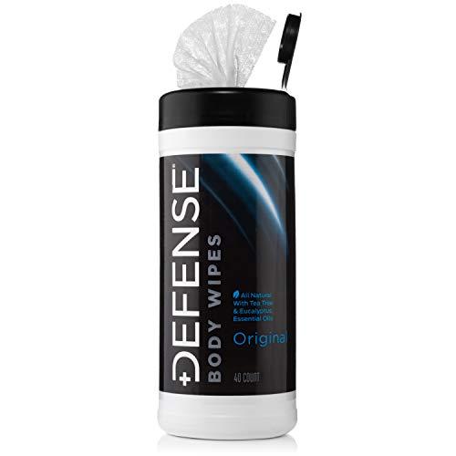 Defense Soap Defense Soap Original Body Wash Shower Gel 8 Oz (Pack of 2), Defense Original Body Wipes 40 Count, & Defense Antifungal Medicated Bar Soap