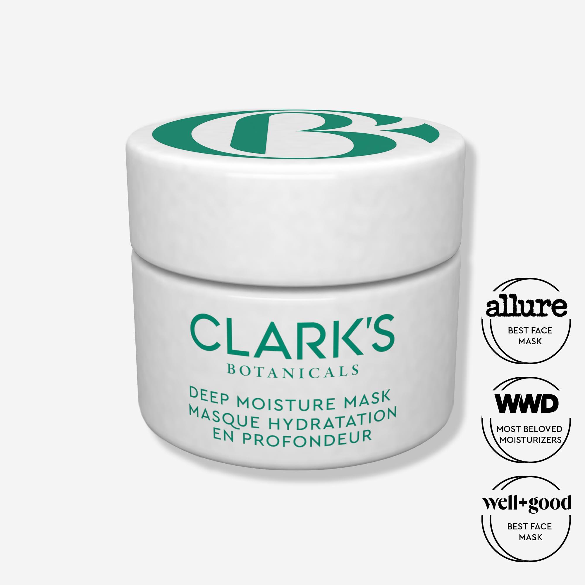 Clark's Botanicals Clark\'s Botanicals Deep Moisture Mask, Target Dryness, Redness & Inflammation, Stimulate Collagen Production, All Skin Types, 2-in-1 Moisturizer & Invisible Mask (1.70 Ounce (Pack of 1))