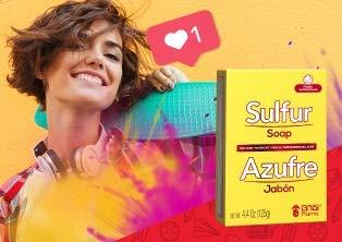 Biosulfur Sulfur Acne Treatment Soap with Lanolin 4.40 Oz Bar