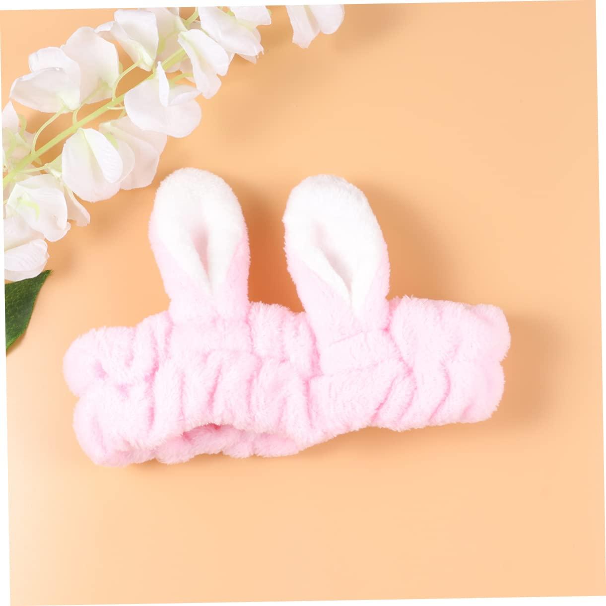 Ipetboom Ipetboom 2pcs Plush Headbands Spa Headband Para Frog Mask Masks Sponge Headband Cooling Headband Bunny Ear Headband Toner for Skincare Hat Cosmetic Cute Hair Ribbon Bunny Ear Hair Band