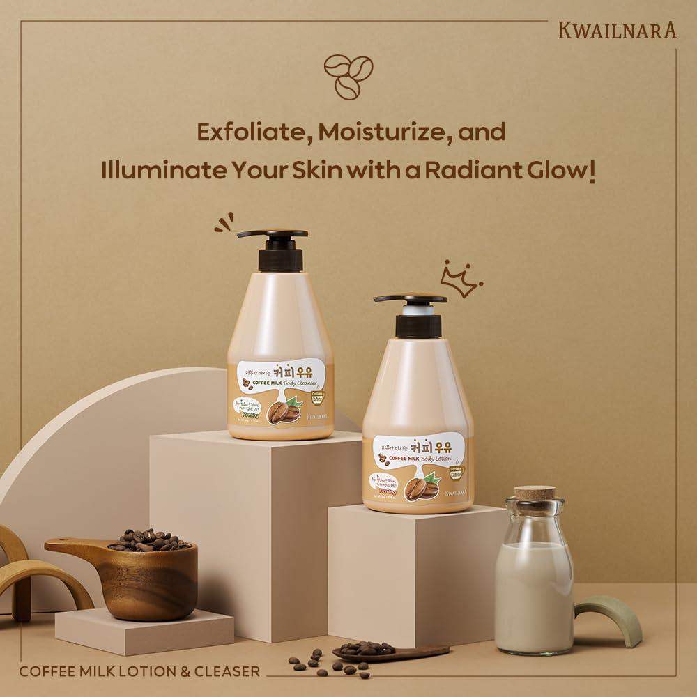 WELCOS WELCOS KWAILNARA Coffee Milk Body Lotion Korean Body Lotion for Energizing Hydration 560 g / 19.75 Fl. oz