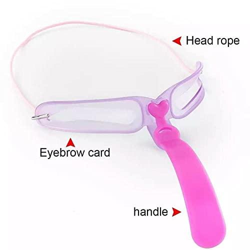 Generic Eyebrow Stencils, Eyebrow Template,8 Styles Eyebrow Template DIY Grooming Eyebrow Shaping Kit,Eyebrow Stencil with Handle and Strap