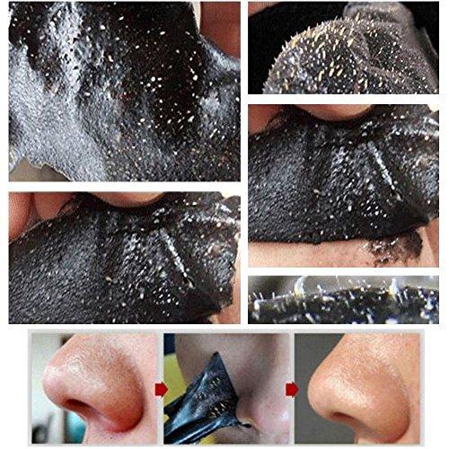 Boolavard Black Forest Spa Black Mask, Black Head Remover Mask, Mineral Black Mud Nose Mask, Blackhead Anti Acne Pore Remover Peel Off Blackhead Mask Deep Cleansing (10pcs)