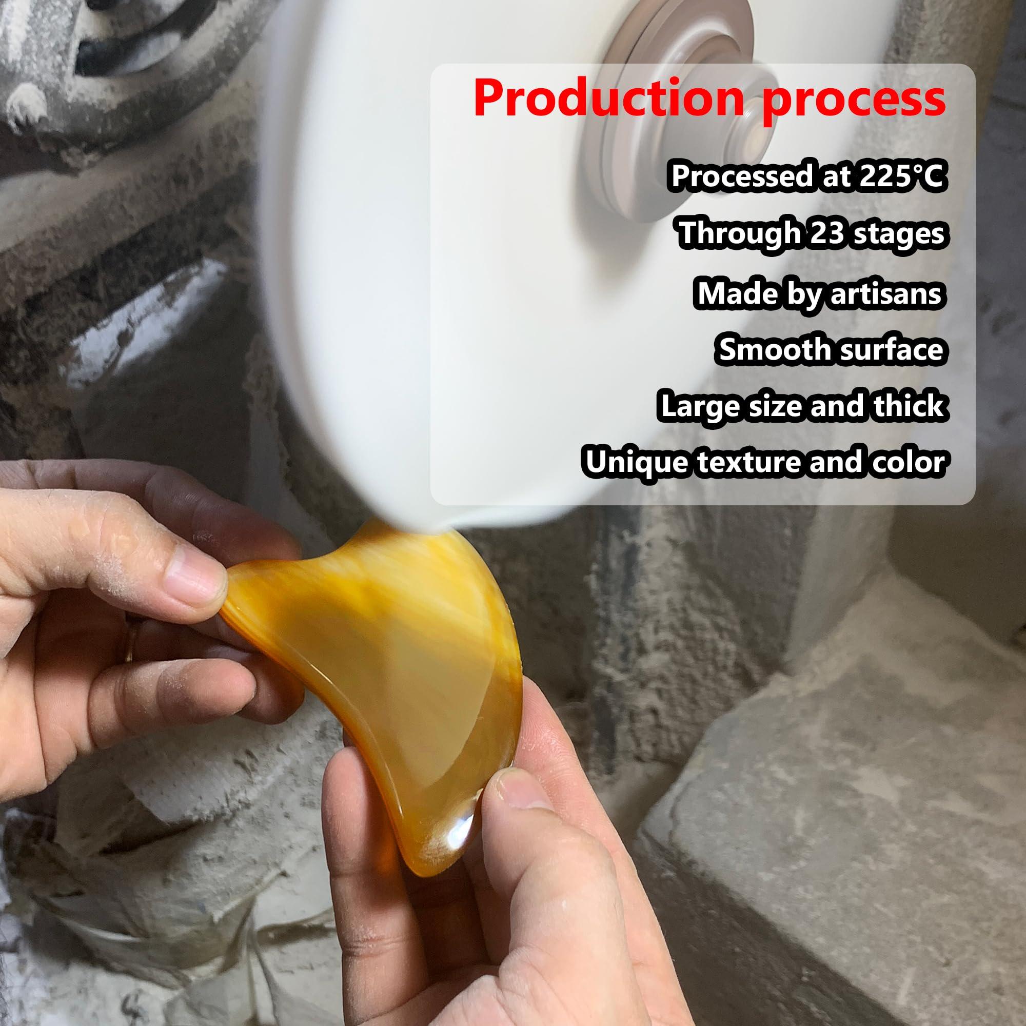 ARTINIQUE ARTINIQUE Gua Sha, Gua Sha Facial Tools, Guasha Tool for Face, Face Massager Tool, Hornheart Gua Sha for Puffiness, Facial Gua Sha Massage for Rejuvenated Skin, Anti-Aging, Effective Wrinkle Reduction