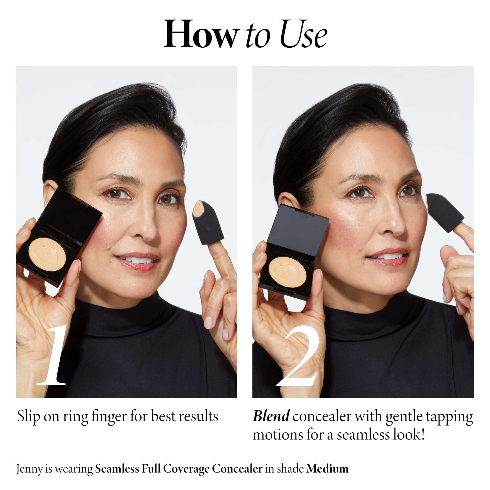 LAURA GELLER NEW YORK LAURA GELLER NEW YORK Seamless Finish Full Coverage Concealer, Tan and Precision Blending Sponge