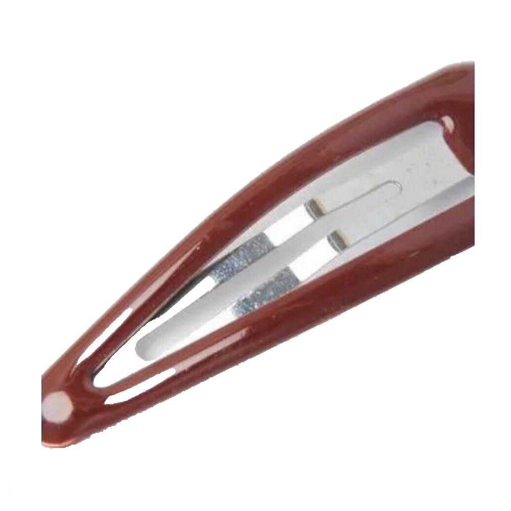Accessories Generic Set of 6 Regular Burgundy Hair Clips Snap Bendies.