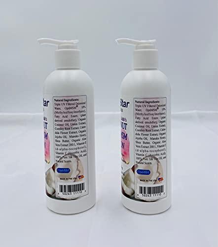 Sun Star Organics Sun Star Organics - Coconut Rose MSM Lotion - 8 fl oz (2 PACK)
