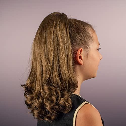 Girly Curls Curly Cheerleader Hairpiece for Cheer and Dance (Sunshine)