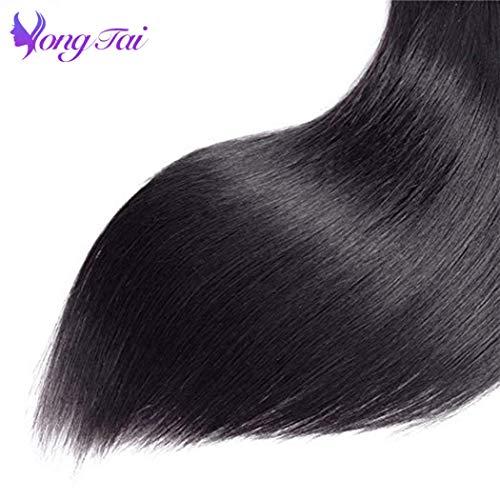Yuyongtai Malaysian Single Straight Virgin Human Hair Bundles 26" inch 9A Malaysian Straight Human Hair Weave 100% Unprocessed Virgin Weft Bundles 1B Color Human Hair Extensions
