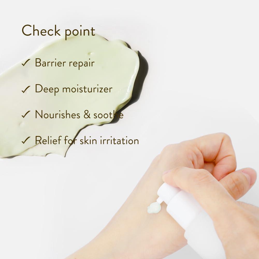 SIORIS SIORIS Deep In A Barrier Cream 1.69 fl.oz: A Tamanu Oil-powered, organic and vegan intensive skin repair cream, strengthens the skin barrier, soothes sensitive skin, and deeply moisturize