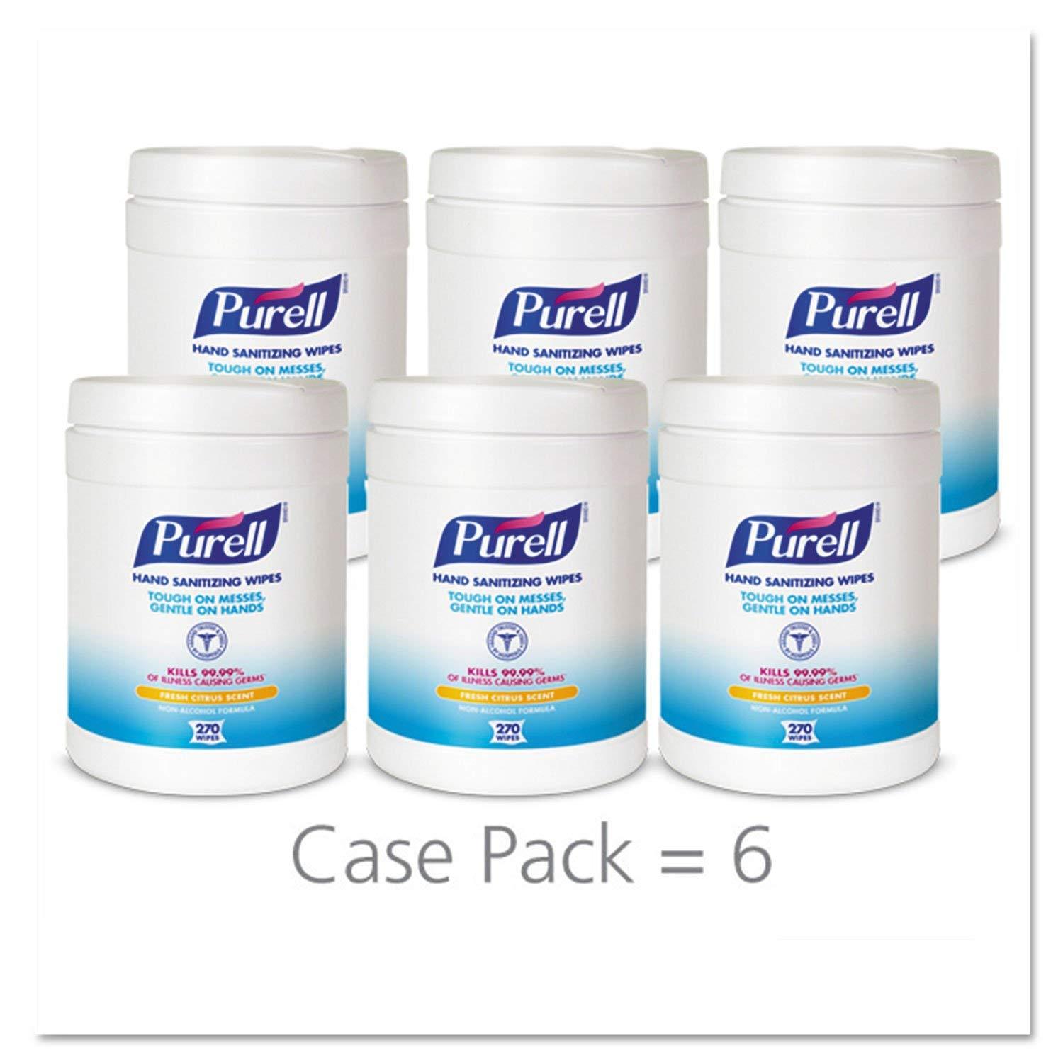 Purell PURELL 911306CT Purell Sanitizing Wipes,270/CT, White