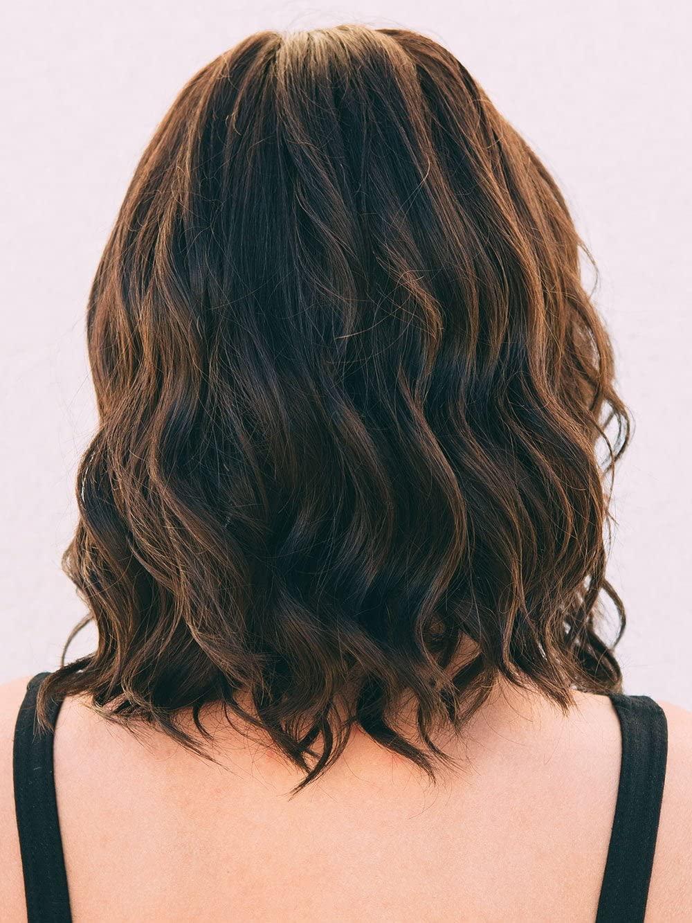 Jon Renau Maxwigs Julianne Petite Cap Color 10RH16 ALMONDINE - Jon Renau Wigs 12.25\" Shoulder Length Synthetic Smart Lace Front Monofilament Top Pre-Styled Multi-Directional Parting Bundle MaxWigs Hairloss Booklet