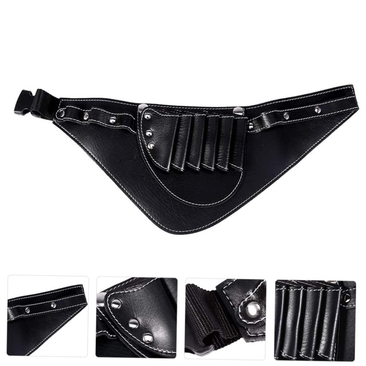 Ipetboom Ipetboom 2 Pcs Hairdressing Kit Skeleton Beard Trimmer Beard Grooming Kit for Men Hair Tools Travel Bag Hair Clippers Men Barber Bag Hair Cutting Kit Hairdressing Bag Black Pu Leather