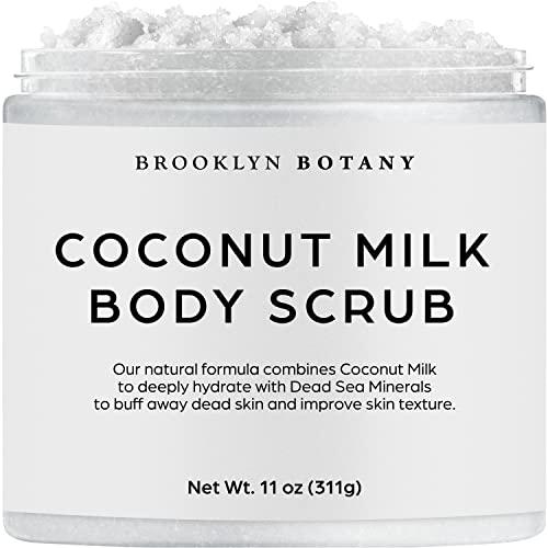 Brooklyn Botany Brooklyn Botany Arabica Coffee Body Scrub & Coconut Milk Body Scrub - Exfoliating Body Scrub – Anti Cellulite Scrub for Stretch Marks, Cellulite, Spider Veins and Eczema – Gift for Women - 10 oz
