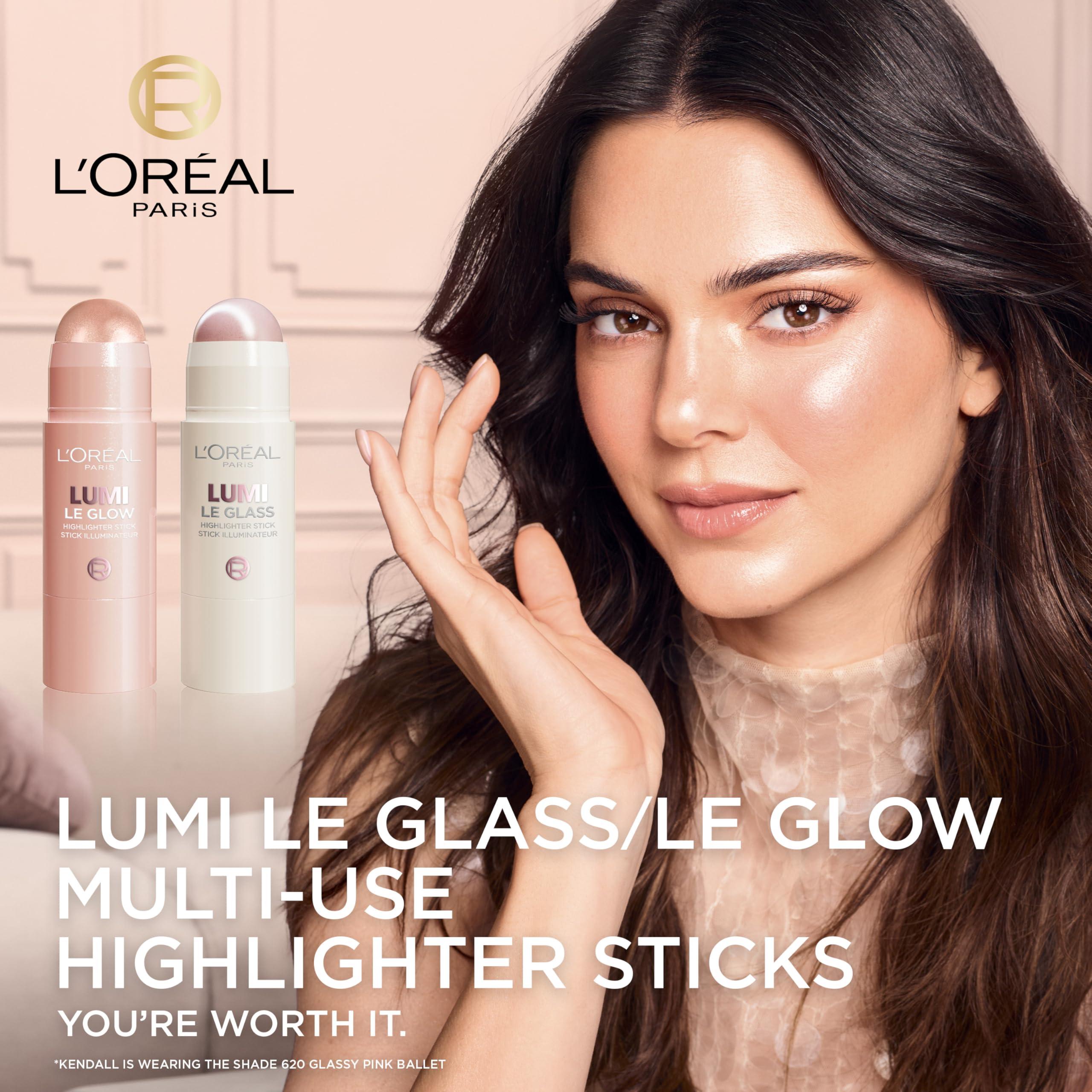 LOral Paris L\'Oreal Paris True Match Lumi Le Glass Highlighter Stick, Reflective, Translucent, Glassy Highlighter for Face and Body, 625 Sunset Amour, 0.25 Oz