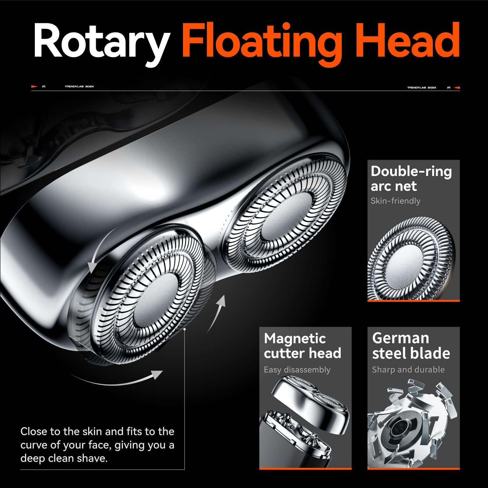 yoose yoose Grooming Bundle: Nose Hair Trimmer Silver and Mini Shaver Black, Alloy, Portable, Cordless, IPX7 Waterproof, USB-C Rechargeable, Easy Cleaninig