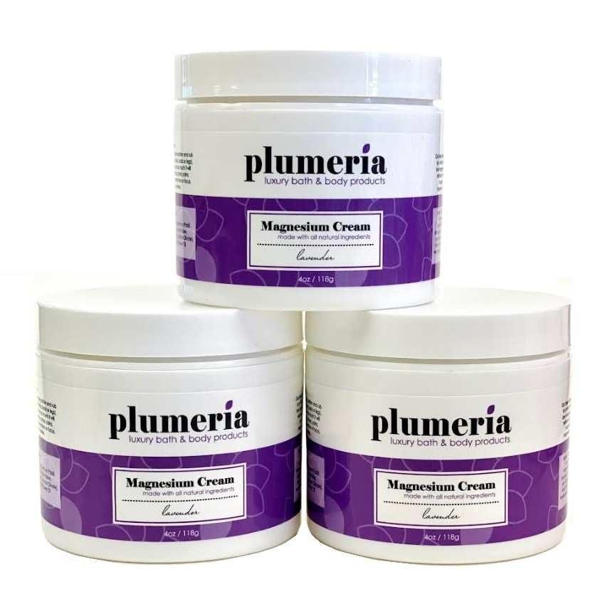 Plumeria Luxury Bath & Body Products Plumeria Luxury Bath & Body Products Dreamy Time Magnesum Cream - Lavender