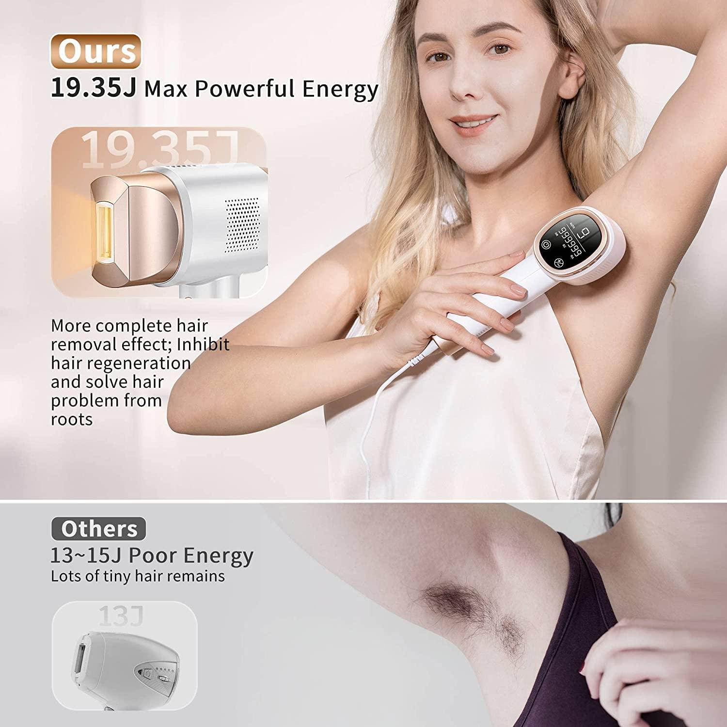 Aopvui Aopvui IPL Laser Hair Removal for Women and Men, 3-in-1 Upgraded Permanent Hair Removal Device, 999,900+ Flashes home lazer Hair Remover for Armpits Legs Arms Bikini