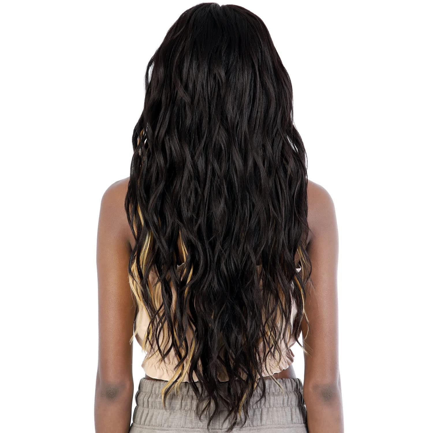 Motown Tress Motown Tress (Ldp-vienna - Heat Resistant Fiber HD Invisible Lace Front Wig in JET BLACK