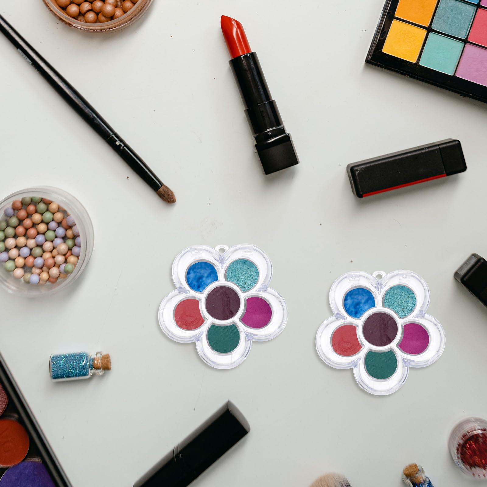 Beaupretty Beaupretty 8PCS Clear Empty Eyeshadow Palette Makeup Organizer Eyeshadow Storage Box Case Lipstick Pigment Palette Tray