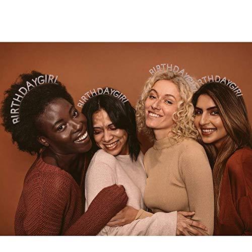 AOPRIE AOPRIE Birthday Girl Headband Birthday Tiara for Women Girls Happy Birthday Princess Crown Rhinestone Happy Birthday Accessories, Rose Gold