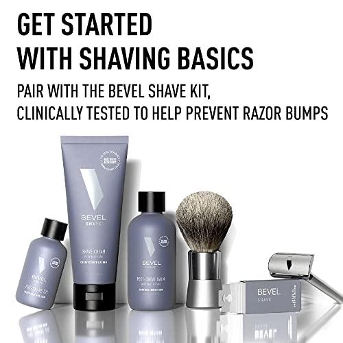 Bevel Bevel Safety Razor & Shaving Brush Display Stand with Non Slip Base, Dual Shave Stand Designed to Prevent Water Damage, Improve Hygiene and Protect Shaving Kit