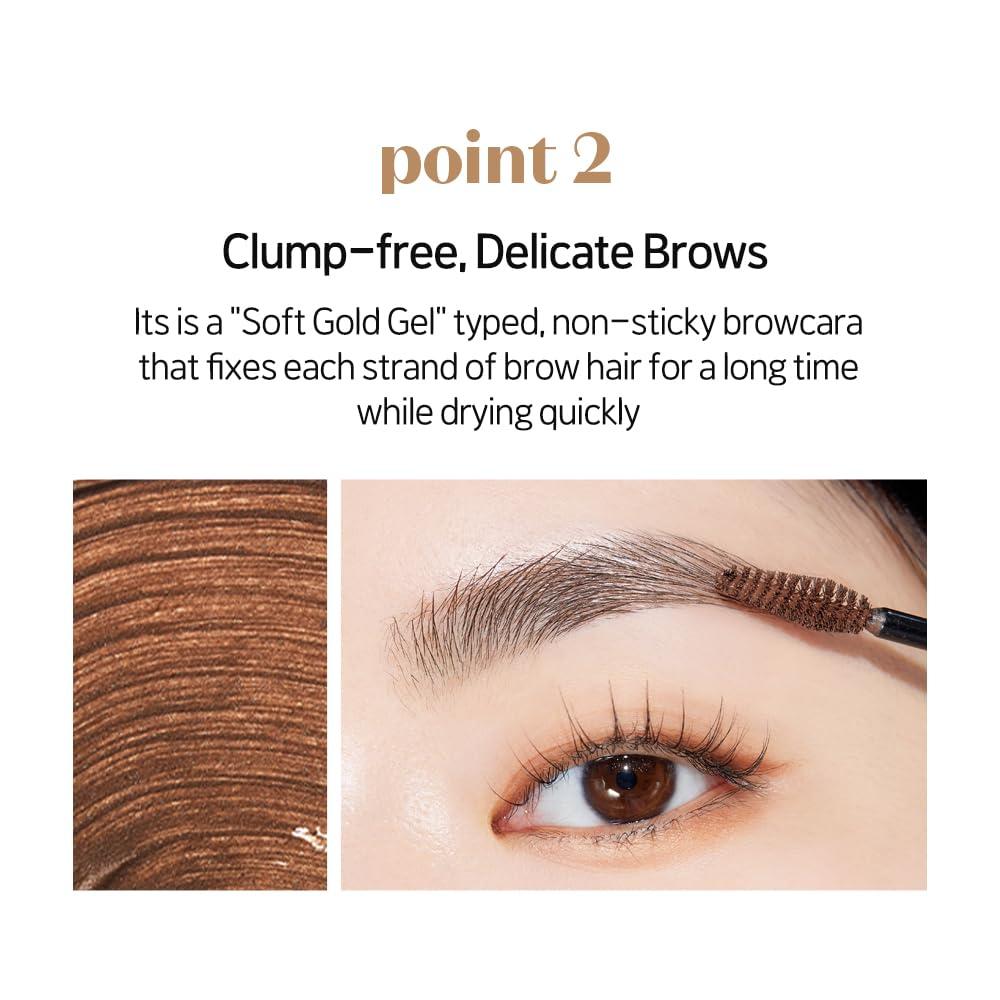 ETUDE ETUDE Color My Brows 4.5g - Blondie Brown | Beeswax & Carnauba Wax | Eyebrow Mascara, Quickly Fixing Natural Eyebrow Makeup with Care Effect | Korean Makeup, Kbeauty, Perfect for Gift