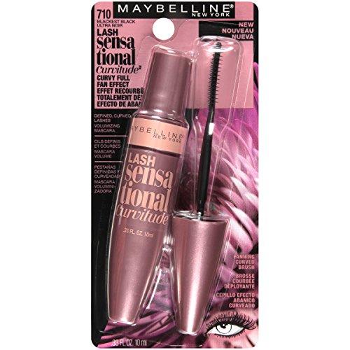 Maybelline New York Maybelline New York Lash Sensational Curvitude Washable Mascara, Blackest Black, 0.33 fl. oz.