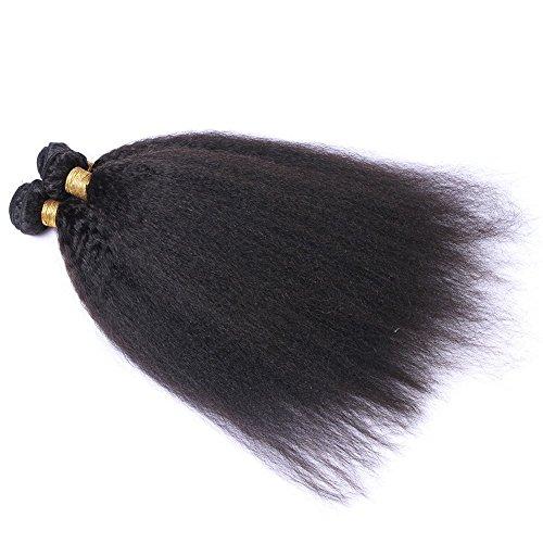 Tony beauty hair Tony Beauty Hair 7A Yaki Straight Human Hair Weave 3Pcs Lot Italian Coarse Hair 100G/Set 100% Brazilian Virgin Hair Extensions(14" 16" 18")