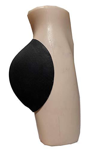 BIMEI New 2PS Sponge Padded Women Butt Hip Up Padded Enhancer (L, Sexy self-Adhesive Black)