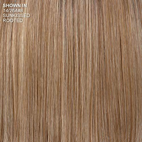 Paula Young Paula Young Dahlia VersaFiber Wig Heat-Stylable Bob Wig with Razor-Cut Layers and Edgy Bangs/Multi-tonal Shades of Blonde, Silver, Brown, and Red