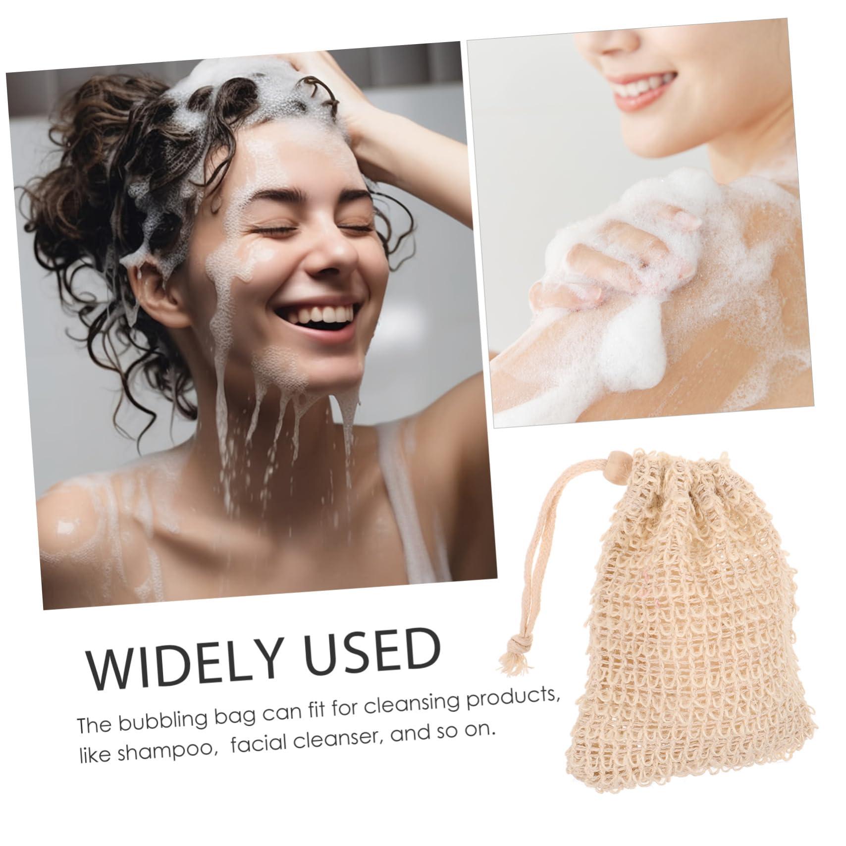 FOMIYES FOMIYES Soap Pouch 30 Pcs Net Soap Dish with Drain Bar Soap Wash Pouch Sponge Foaming Laundry Soap Case Bath Soap Net Bar Soap Holder Scrubber Pouch Soap Sleeves for Soap Bars Ramie