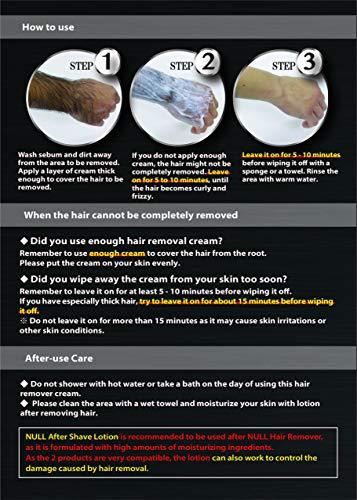 MEDICOS CO., Ltd [Japanese Quality] NULL Hair Removal Cream for Men. Large 8.81 oz. Works great approx. 5 mins on pubic hair, body, arms, legs, and male chests, Painless, Aloe Vera, Depilatory cream for men