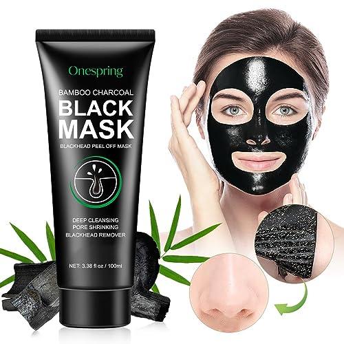 Onespring Onespring Blackhead Remover Mask, Peel Off Black Mask for Men and Women, Purifying Charcoal Face Mask for Deep Cleansing Blackheads, Dirt, Pores, Excess Oil (3.38 fl. oz)
