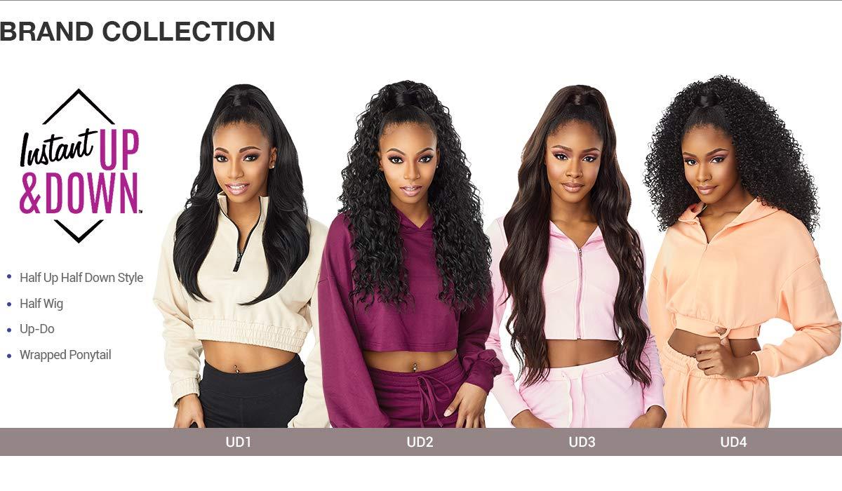 Sensationnel Sensationnel Instant updown halfwig pony - IUD 2 4 style in 1 half wig and pony drawstring (T2/613)