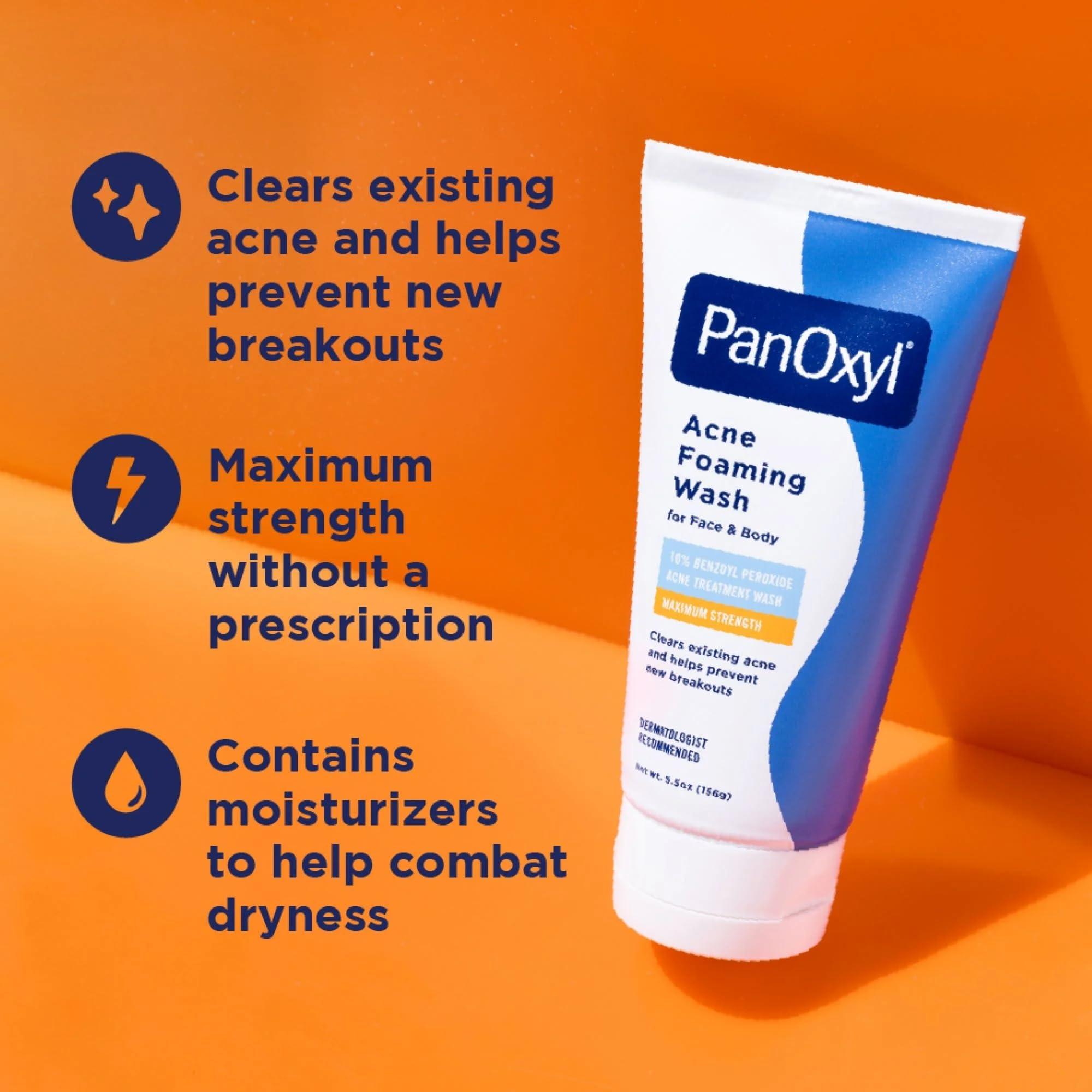 PanOxyl PANOXYL ACNE FOAMING WASH 5.5 oz (Pack of 2) (Packaging may vary)