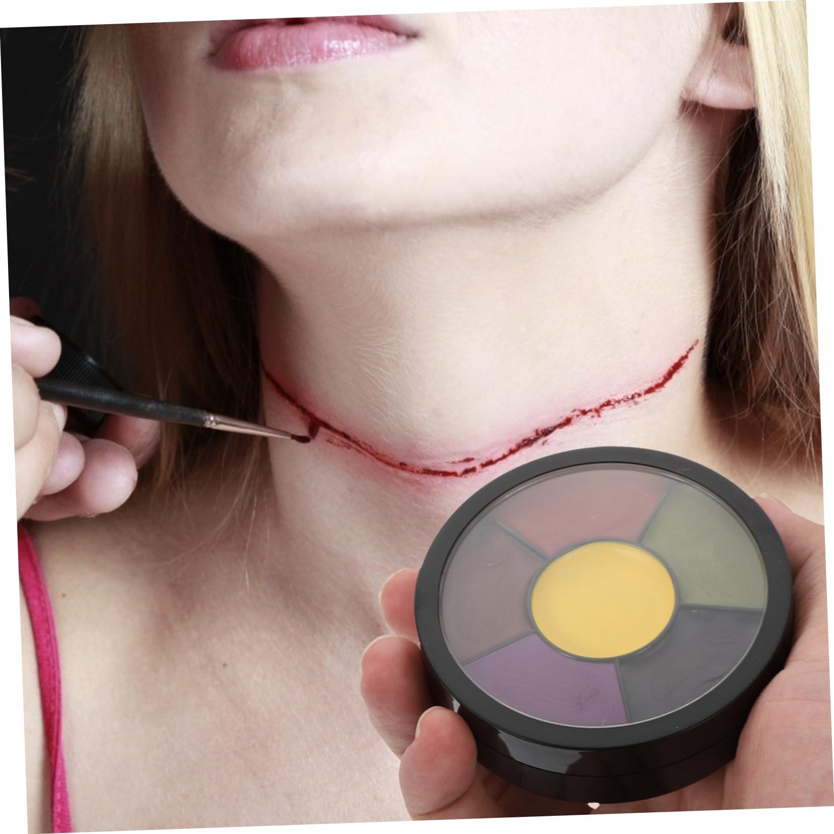 NOLITOY NOLITOY 2 Pcs Halloween Simulated Makeup Products Face Paint for Women Men Wound Cosmetic Kit